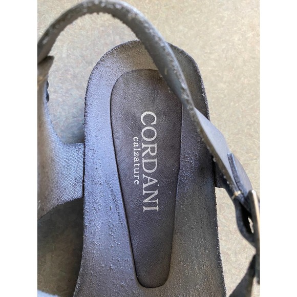 Cordani Gray Leather Coastal Grandma Comfort Minimalist Preppy Career Sa… - Picture 6 of 6